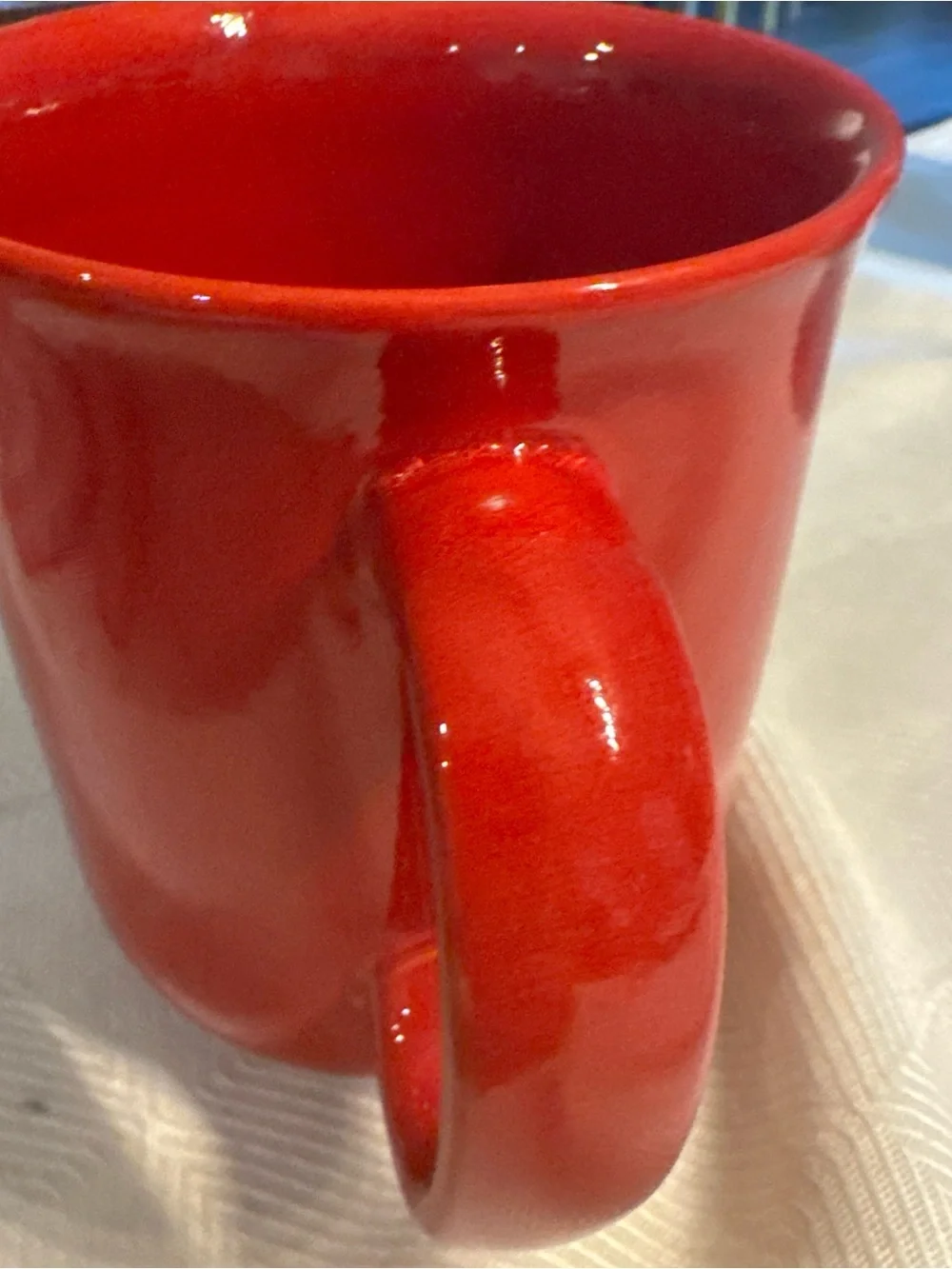 Bright Red Ceramic Coffee Mug - Home Dining